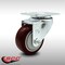 Service Caster 3.5 Inch SS Maroon Polyurethane Wheel Swivel Top Plate Caster SCC-SS20S3514-PPUB-MRN - alternate 1